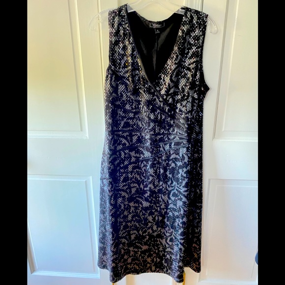 Dress barn collection sparkly lace dress size 16 - Picture 1 of 4